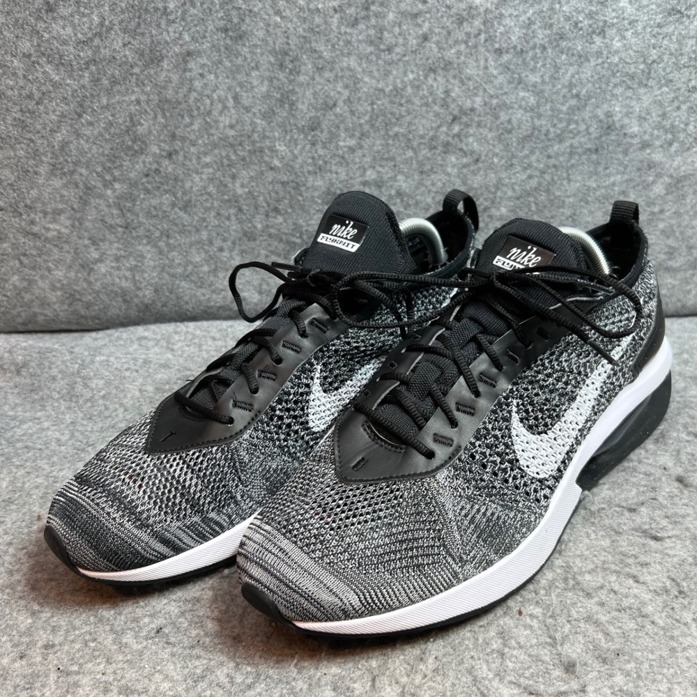 Nike Air Max Flyknit Racer Mens Black White DJ6106-001 Running Shoes Size 20.5